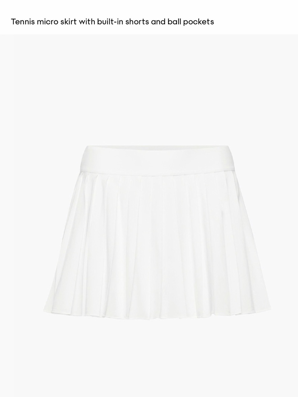 Aritzia Golden Tennis Skirt with Built-In Shorts XS